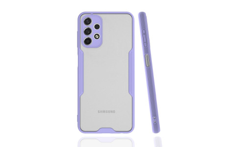 Newface Samsung Galaxy A13 4G Kılıf Platin Silikon - Lila