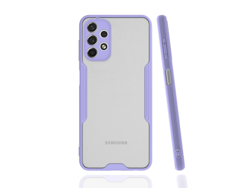 Newface Samsung Galaxy A13 4G Kılıf Platin Silikon - Lila