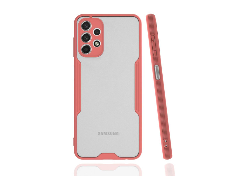 Newface Samsung Galaxy A13 4G Kılıf Platin Silikon - Pembe