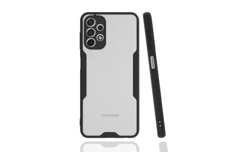 Newface Samsung Galaxy A13 4G Kılıf Platin Silikon - Siyah