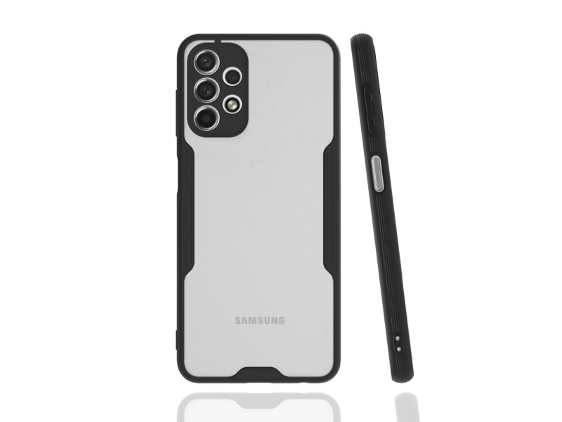 Newface Samsung Galaxy A13 4G Kılıf Platin Silikon - Siyah