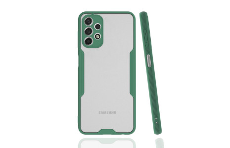Newface Samsung Galaxy A13 4G Kılıf Platin Silikon - Yeşil