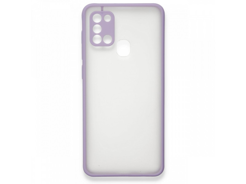 Newface Samsung Galaxy A21S Kılıf Montreal Silikon Kapak - Mor