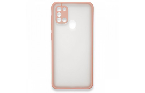 Newface Samsung Galaxy A21S Kılıf Montreal Silikon Kapak - Pembe