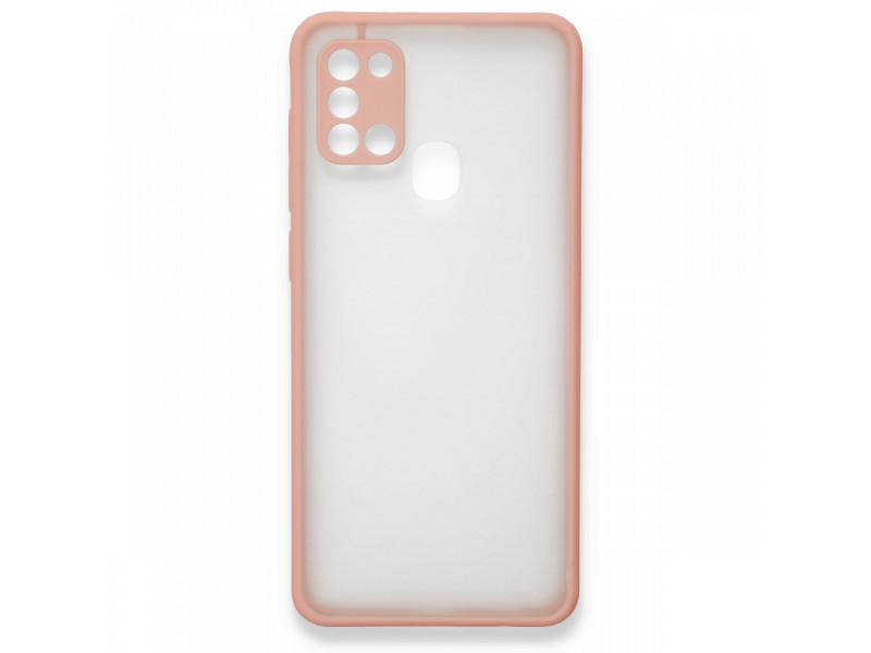 Newface Samsung Galaxy A21S Kılıf Montreal Silikon Kapak - Pembe