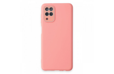 Newface Samsung Galaxy A22 Kılıf Lansman Glass Kapak - Pembe