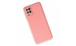 Newface Samsung Galaxy A22 Kılıf Lansman Glass Kapak - Pembe