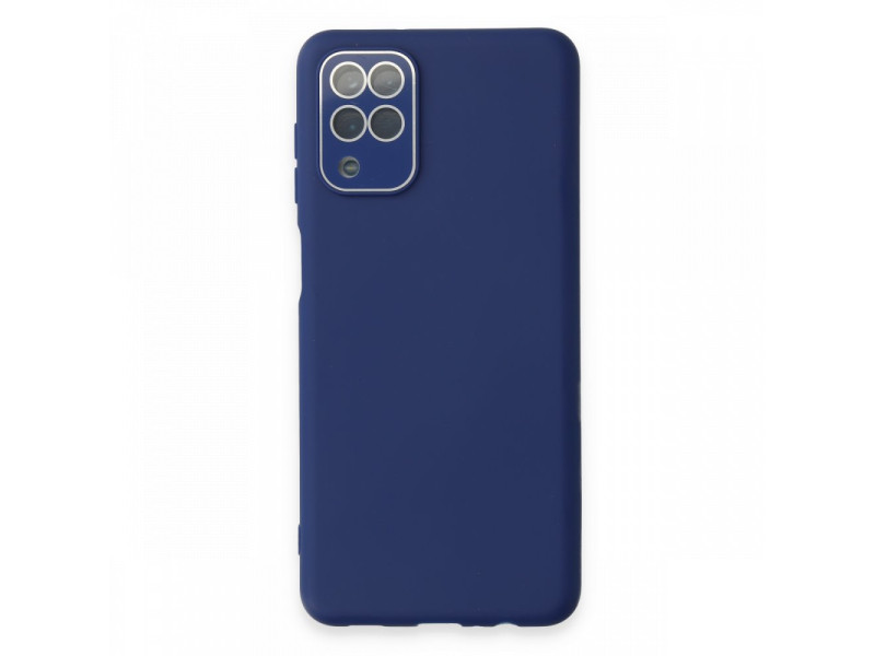 Newface Samsung Galaxy A22 Kılıf Lansman Glass Kapak - Sky Blue