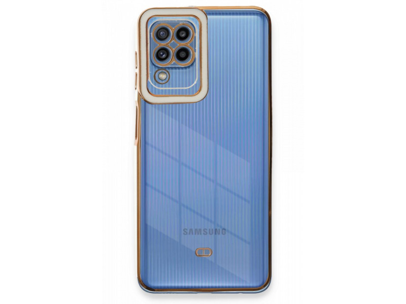 Newface Samsung Galaxy A22 Kılıf Liva Lens Silikon - Beyaz