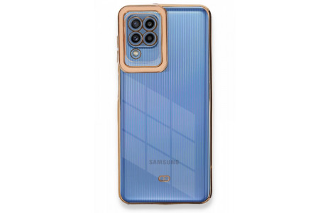Newface Samsung Galaxy A22 Kılıf Liva Lens Silikon - Rose