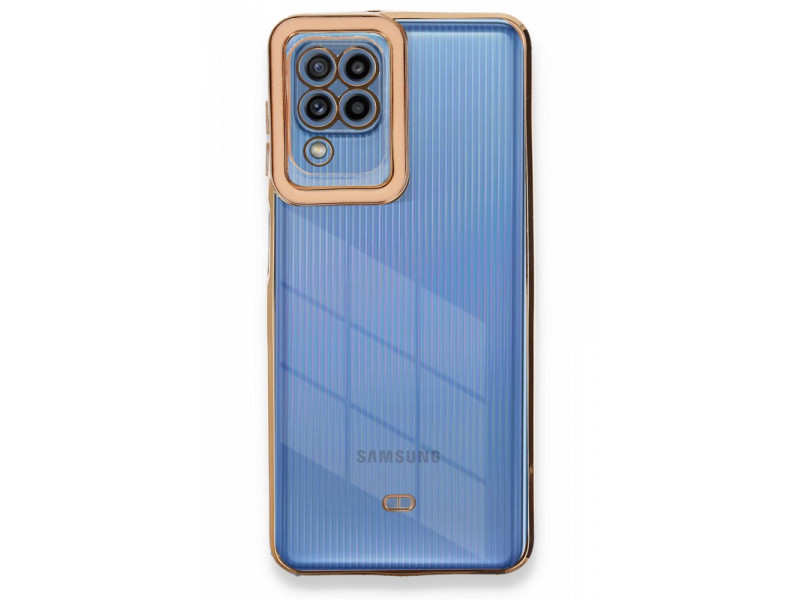 Newface Samsung Galaxy A22 Kılıf Liva Lens Silikon - Rose