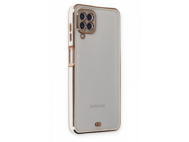 Newface Samsung Galaxy A22 Kılıf Liva Silikon - Beyaz