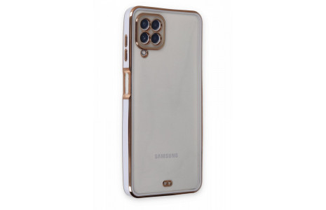Newface Samsung Galaxy A22 Kılıf Liva Silikon - Lila