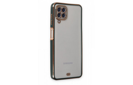 Newface Samsung Galaxy A22 Kılıf Liva Silikon - Yeşil
