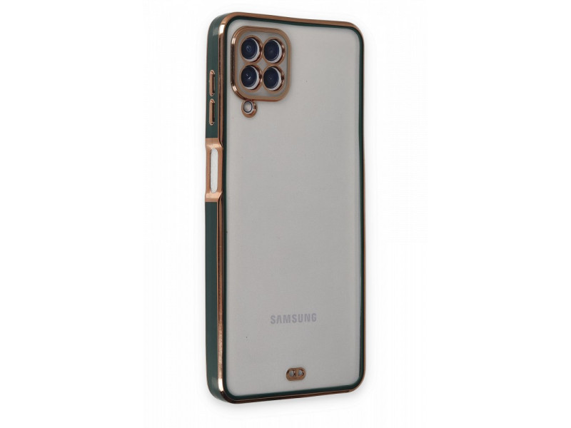 Newface Samsung Galaxy A22 Kılıf Liva Silikon - Yeşil