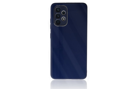 Newface Samsung Galaxy A23 4G Kılıf Glass Kapak - Lacivert