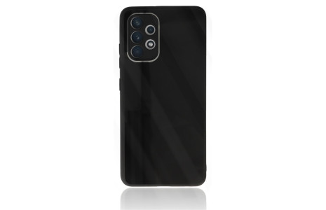 Newface Samsung Galaxy A23 4G Kılıf Glass Kapak - Siyah