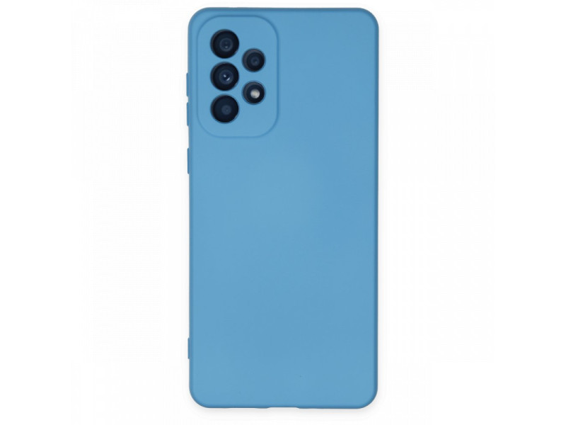 Newface Samsung Galaxy A23 4G Kılıf Nano içi Kadife Silikon - Mavi