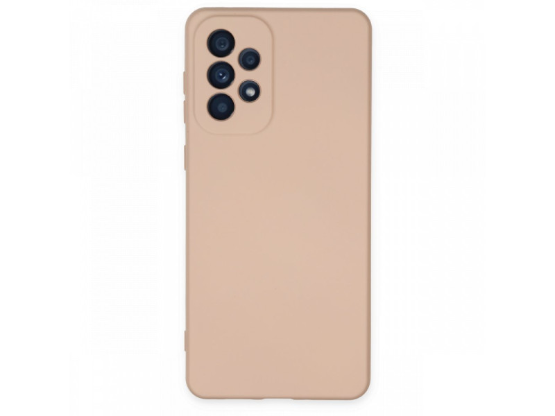 Newface Samsung Galaxy A23 4G Kılıf Nano içi Kadife Silikon - Pudra