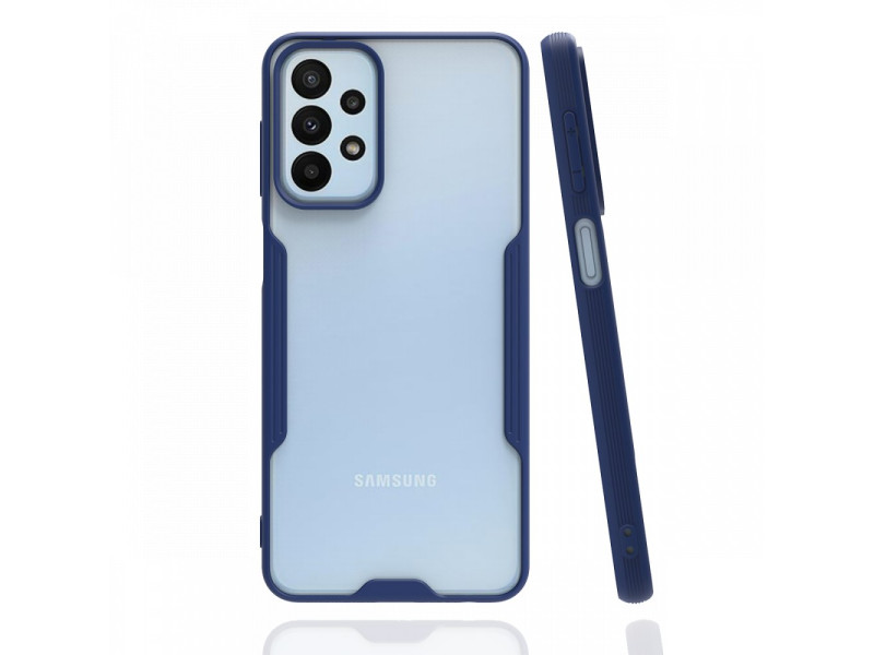 Newface Samsung Galaxy A23 4G Kılıf Platin Silikon - Lacivert