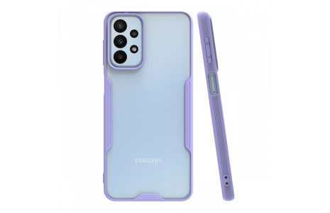 Newface Samsung Galaxy A23 4G Kılıf Platin Silikon - Lila