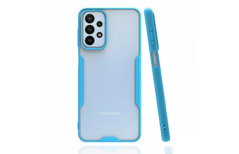Newface Samsung Galaxy A23 4G Kılıf Platin Silikon - Mavi