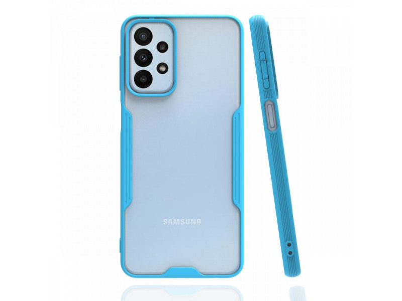 Newface Samsung Galaxy A23 4G Kılıf Platin Silikon - Mavi
