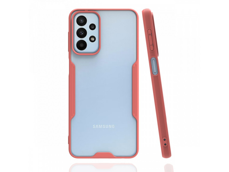Newface Samsung Galaxy A23 4G Kılıf Platin Silikon - Pembe
