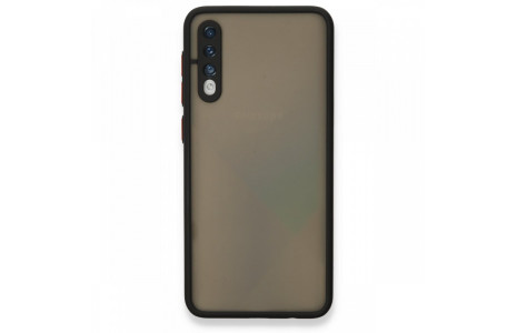 Newface Samsung Galaxy A30S Kılıf Montreal Silikon Kapak - Siyah