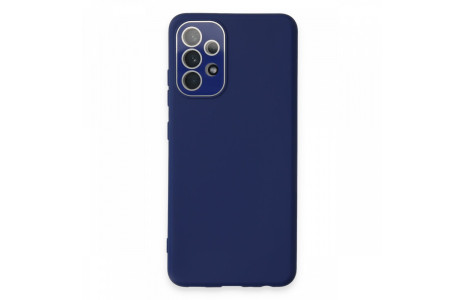 Newface Samsung Galaxy A32 Kılıf Lansman Glass Kapak - Sky Blue
