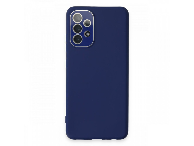 Newface Samsung Galaxy A32 Kılıf Lansman Glass Kapak - Sky Blue