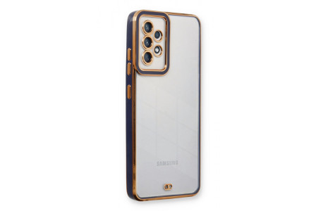 Newface Samsung Galaxy A52 Kılıf Liva Lens Silikon - Mavi