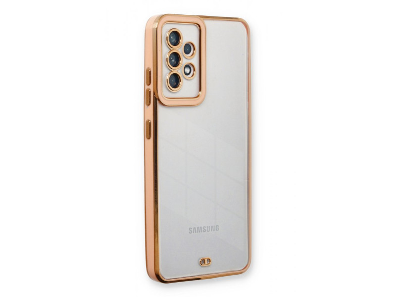 Newface Samsung Galaxy A33 5G Kılıf Liva Lens Silikon - Rose