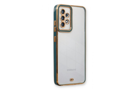 Newface Samsung Galaxy A13 4G Kılıf Liva Lens Silikon - Yeşil