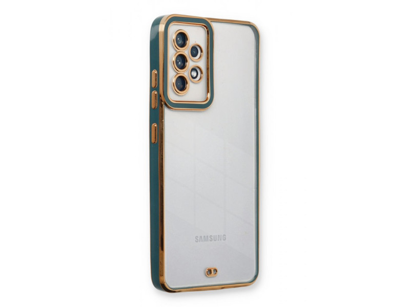 Newface Samsung Galaxy A13 4G Kılıf Liva Lens Silikon - Yeşil