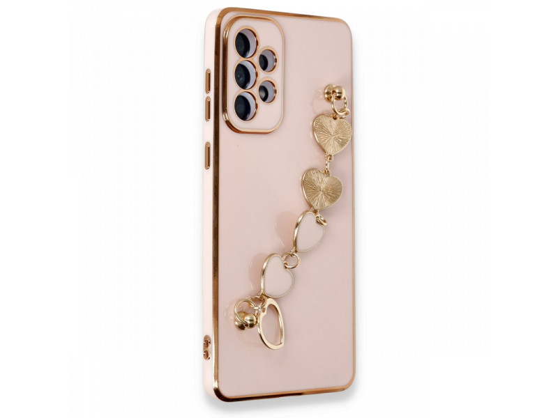 Newface Samsung Galaxy A33 5G Kılıf Esila Silikon - Pudra