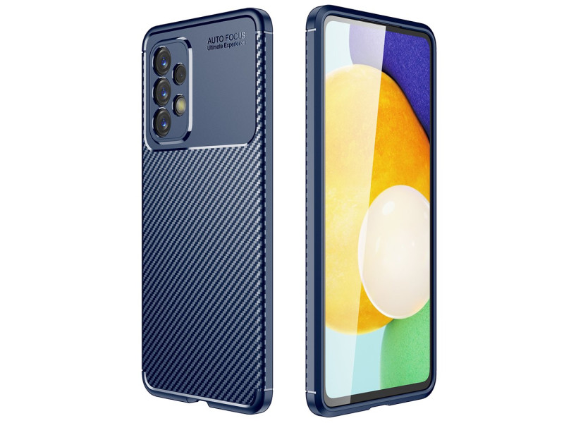Newface Samsung Galaxy A33 5G Kılıf Focus Karbon Silikon - Lacivert