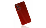 Newface Samsung Galaxy A33 5G Kılıf Glass Kapak - Bordo