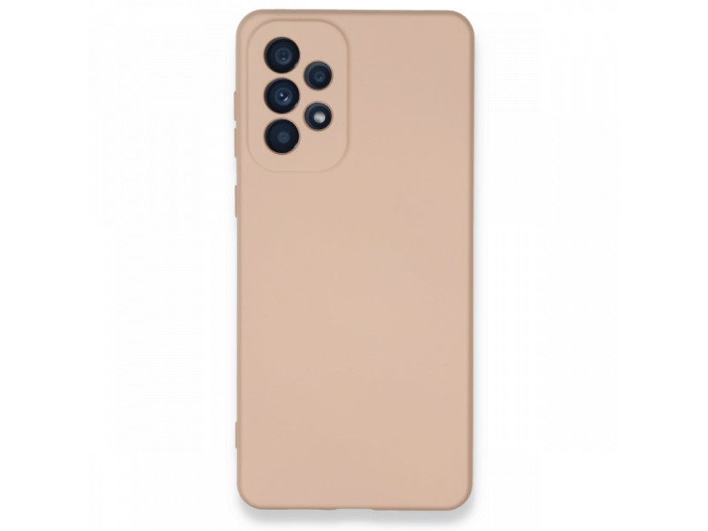 Newface Samsung Galaxy A33 5G Kılıf Nano içi Kadife Silikon - Pudra