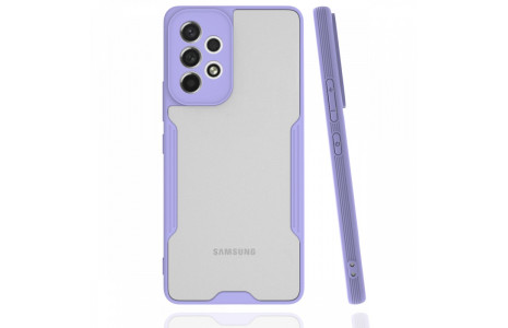 Newface Samsung Galaxy A33 5G Kılıf Platin Silikon - Lila