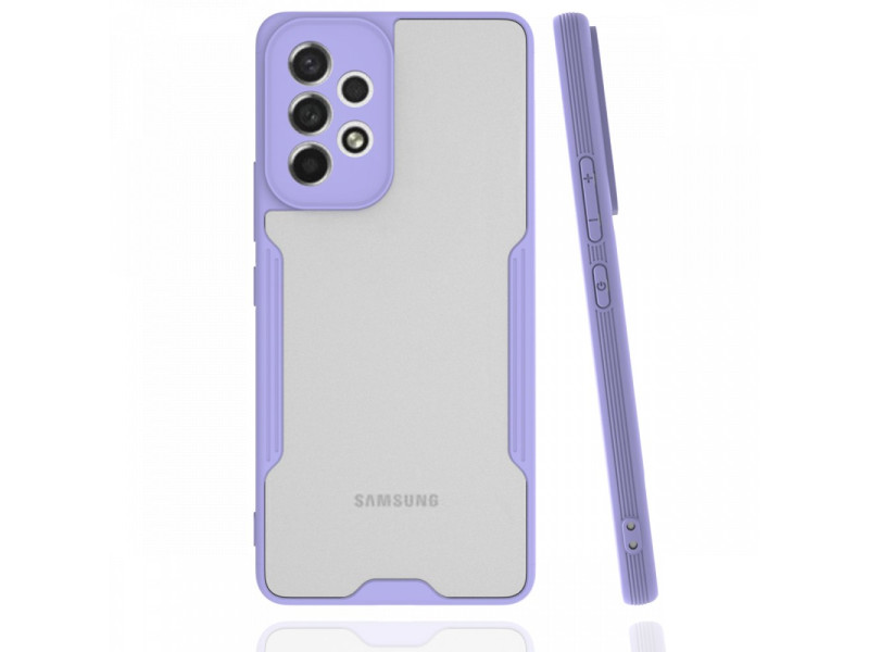 Newface Samsung Galaxy A33 5G Kılıf Platin Silikon - Lila