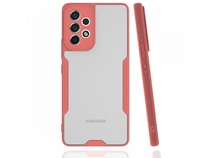 Newface Samsung Galaxy A33 5G Kılıf Platin Silikon - Pembe