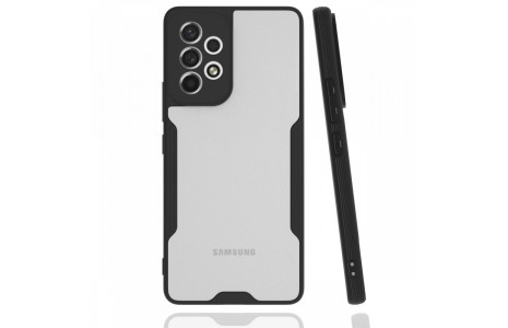 Newface Samsung Galaxy A33 5G Kılıf Platin Silikon - Siyah