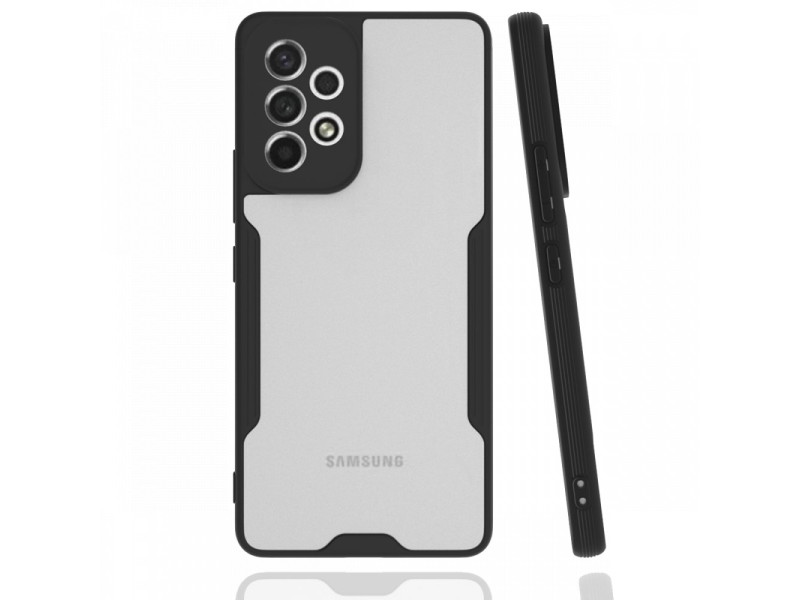 Newface Samsung Galaxy A33 5G Kılıf Platin Silikon - Siyah