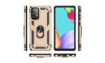 Newface Samsung Galaxy A33 5G Kılıf Sofya Yüzüklü Silikon Kapak - Gold