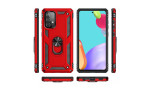 Newface Samsung Galaxy A33 5G Kılıf Sofya Yüzüklü Silikon Kapak - Kırmızı