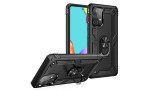 Newface Samsung Galaxy A33 5G Kılıf Sofya Yüzüklü Silikon Kapak - Siyah