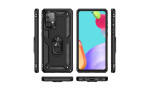 Newface Samsung Galaxy A33 5G Kılıf Sofya Yüzüklü Silikon Kapak - Siyah
