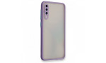 Newface Samsung Galaxy A50S Kılıf Montreal Silikon Kapak - Mor