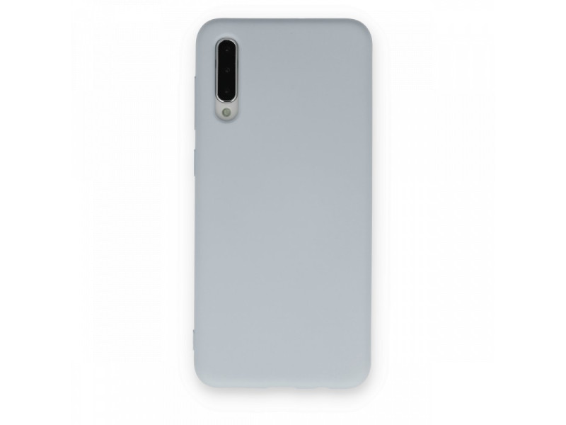 Newface Samsung Galaxy A50S Kılıf Nano içi Kadife Silikon - Buz Mavisi